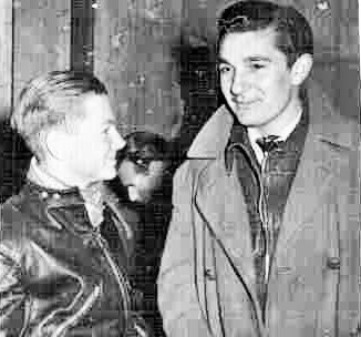 Ronnie and Reg, both 17 years old, on the threshold of great careers in speedway